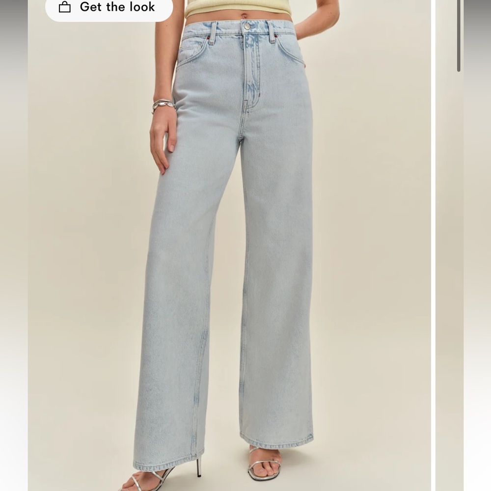 Reformation Cary High Rise Slouchy Wide Leg Jeans